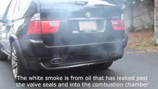 2006 BMW X5 48is with leaking valve seals [upl. by Leong]