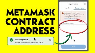 How to Add Contract Address in MetaMask Import Tokens via Smart Contracts [upl. by Fayette]