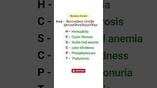 Trick to Remember Mendelian Disorders Easily  Genetics Made Simple [upl. by Norrag954]