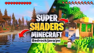 ✅️TOP 2 NOVAS SHADERS MINECRAFT PE 120119 SHADERSBEDROCKJAVA EDITION render dragon [upl. by Eerrehc]