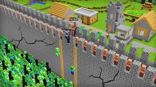 IZGRADILI SMO ZAŠTITNI ZID PROTIV MOBOVA U MINECRAFTU [upl. by Napra394]