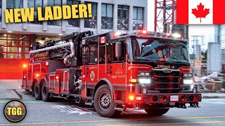 NEW North Vancouver BADASS Ladder 10 amp Fire Engines Responding [upl. by Carmine]