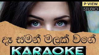 Dasaman Malak  දෑ සමන් මලක් karaoke  sinhala karaoke  without voice  p view studio [upl. by Engeddi]