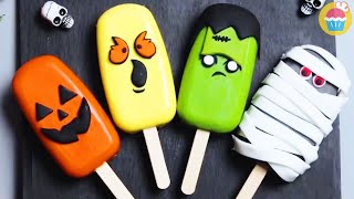 How to Make Halloween Cake Pops  Cakesicle Ideas by Nyam Nyam [upl. by Yenduhc]