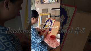 Traditional Tanjore painting learntanjorepaintings tanjorepainting onlinepaintingclass [upl. by Ydasahc]