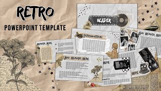 Retro PowerPoint Template 23  Animated Slide  FREE TEMPLATE [upl. by Elliven]