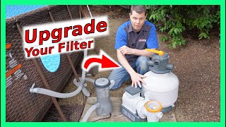 Sand Filter for above ground pool Bestway [upl. by Arrej]