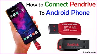 How to connect pendrive to phone how to connect sandisk pendrive to phone phone to pendrive [upl. by Norga]