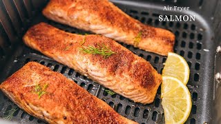 Quick and Easy Air Fryer SALMON Recipe [upl. by Spiro508]