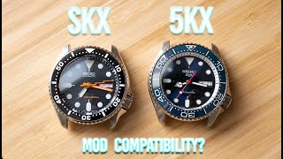 Seiko SKX vs 5KXSRPD  Mod amp Parts Compatibility [upl. by Kleiman]