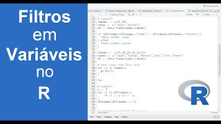 Filtros em variáveis na linguagem R Curso para iniciantes  Aula 14 [upl. by Ruyam152]
