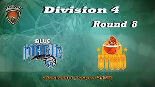 Atlasbasket  Div 4Round 8  BLUE MAGIC vs PROFITERALLSTARS [upl. by Anileda861]