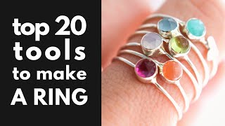 What TOOLS you need to make rings at home Beginner silversmithing [upl. by Cad]