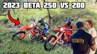 2023 Beta 250 VS 200 HARD ENDURO [upl. by Osswald389]