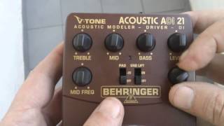 Behringer ADI21 TEST Guitarra Clásica [upl. by Noivad]