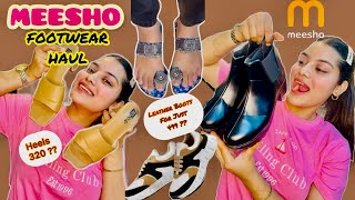 Meesho Footwear Haul Under ₹599 😮💵👠 Meesho Haul  Meesho Footwears [upl. by Acemaj574]