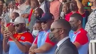 RDC vs Madagascar Le président Félix Tshisekedi était au stade pour soutenir les léopards [upl. by Ennovy]