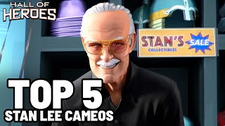 Top 5 Stan Lee Cameos  SpiderMan Movies  Hall Of Heroes [upl. by Araik]