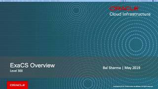 Exadata Cloud Service Overview [upl. by Amzaj850]