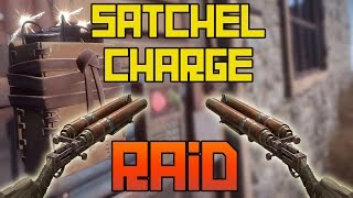 Double Barrel and Satchel Charge Raid  Rust [upl. by Idnyc]