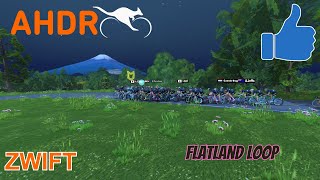 Zwift Group Ride AHDR Flatland Loop Makuri Islands 2024 10 2 [upl. by Ynafets]