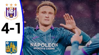 Anderlecht vs Westerlo 41 Kasper Dolberg Goal All Goals and Extended Highlights [upl. by Airamahs]