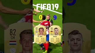 de Jong vs Kroos in FIFA OMG😱🔥 [upl. by Afatsuom]