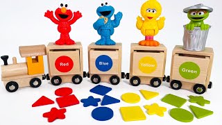 Sesame Street Characters Learn Shapes amp Colors [upl. by Ulund]