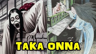 The Haunting Tale of Taka Onna the Tall Woman Yokai  Japanese Urban Legend [upl. by Yclehc16]