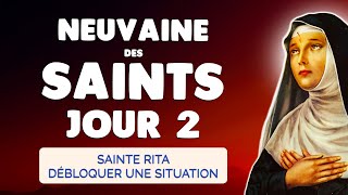 🙏 NEUVAINE des SAINTS Jour 2 SAINTE RITA 🙏 Débloquer une Situation Désespérée [upl. by Theadora]