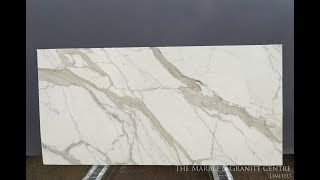 Calacatta Oro Borghini Extra polished 30mm slabs Block no 2834 [upl. by Dennard268]