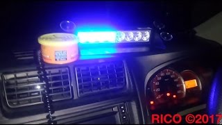 Modifikasi Mobil  Lampu Strobo Dashboard  LED Strobe Light  8 LED 3 Mode 2 Macam Warna Di Avanza [upl. by Noelc]