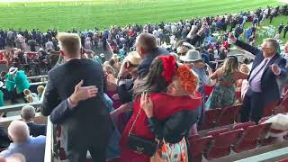 COX plate 2023  Romantic Warrior Grandstand View  Hayes Pre Mature Celebration [upl. by Sil699]