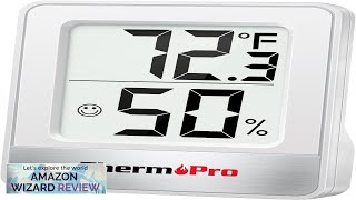 ThermoPro TP49 Digital Hygrometer Indoor Thermometer Humidity Meter Room Thermometer Review [upl. by Azeria681]