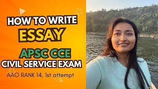 ESSAY writing for APSC CCE Strategy Tips amp Tricks Meghna Saharia [upl. by Odine]