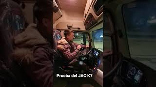 Prueba de manejo del nuevo camión JAC K7 con caja automatizada rutamotor lifeisgood [upl. by Adorne]