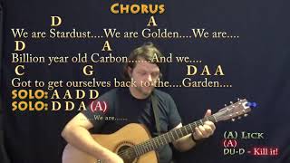 Woodstock CSNY Guitar Chord Chart with ChordsLyrics [upl. by Guilbert]