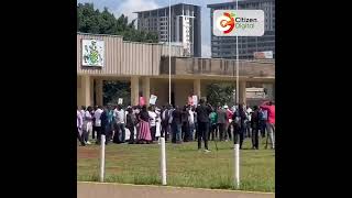 Lecturers strike procession at UON graduation square [upl. by Emee]