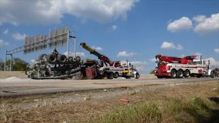 Heavy Rollover Recovery amp HAZMAT Cleanup Nashville  West Nashville Wrecker Service [upl. by Abroms]