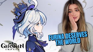 FURINA DESERVES THE WORLD Furina Story Quest FULL REACTION  Genshin Impact 42 [upl. by Bussy]