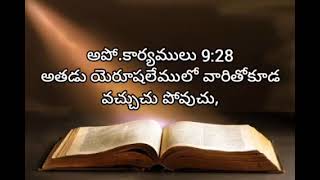 acts of apostles  chapter 9  living words tanuku  telugu audio bible [upl. by Yenruogis]