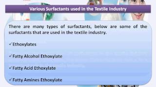 Surfactants and Textile Industry by wwwrimproindiacom [upl. by Aneerol302]