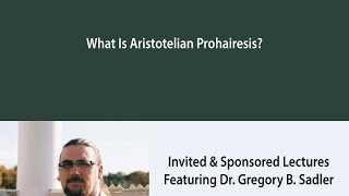 What Is Aristotelian Prohairesis [upl. by Cranston]