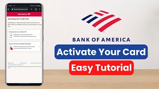 How to Activate Card Bank of America [upl. by Wearing207]