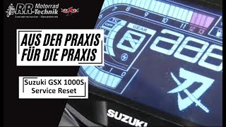 Suzuki GSX1000S ServiceReset  Aus der Praxis für die Praxis [upl. by Yanal]