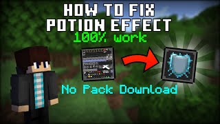 How to Fix Potion Effect Glitch in Your Pack  MCPE Texture Pack Tutorial Remake [upl. by Hollyanne842]