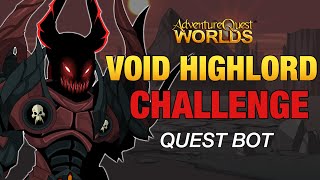 AQW VOID HIGHLORDS CHALLENGE QUEST BOT  GRIMOIRE 38 [upl. by Tiffani]