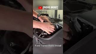 Ford Transit Radio Install  shorts [upl. by Ateerys]