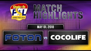 PSL Grand Prix 2018 Highlights Cocolife vs Petron May 1 2018 [upl. by Madanhoj]