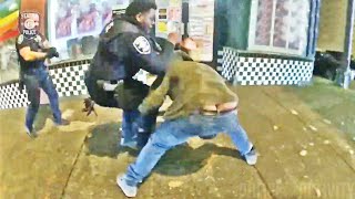 Assault Suspect Fights Seattle Officers During Arrest [upl. by Betthel]